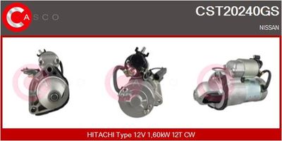 Стартер CASCO CST20240GS для NISSAN 350