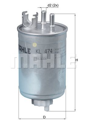 Топливный фильтр KNECHT KL 474 для FIAT PALIO
