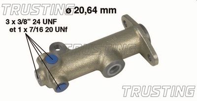 Главный тормозной цилиндр TRUSTING PF133 для RENAULT 4