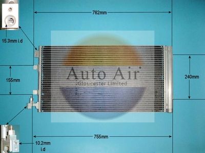 Condenser, air conditioning Auto Air Gloucester 16-1101