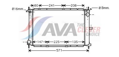 RADIATOR RACIRE MOTOR AVA Clever Choice DN2249
