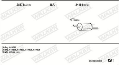 Изпускателна система WALKER DCK033039