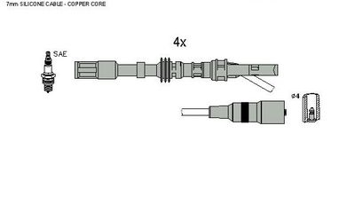 Комплект проводов зажигания HITACHI 134134 для VW BORA