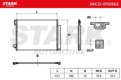 кондензатор, климатизация STARK SKCD-0110562
