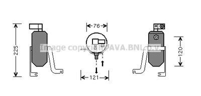 Осушитель, кондиционер AVA QUALITY COOLING CND185 для CITROËN SAXO