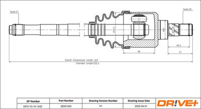 ANTRIEBSWELLE DR!VE+ DP2110101042