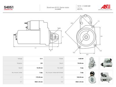 Starter AS-PL S4051