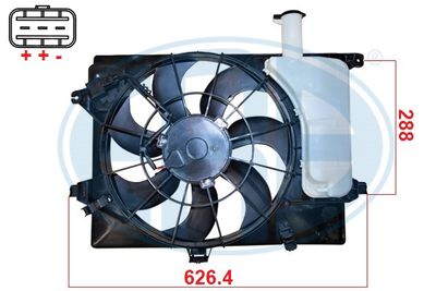 ERA 352135 Вентилятор системы охлаждения двигателя  для KIA CEED (Киа Кеед)