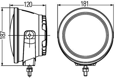 Fjernlygte HELLA 1F3 011 815-011