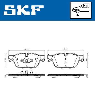 SET PLACUTE FRANA FRANA DISC SKF VKBP80269E 1