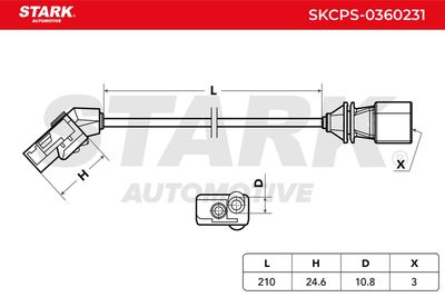 импулсен датчик, колянов вал STARK SKCPS-0360231