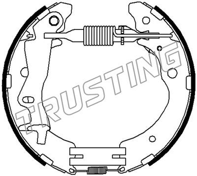 Комплект тормозных колодок TRUSTING 6517 для HONDA CR-V