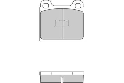 Комплект тормозных колодок, дисковый тормоз E.T.F. 12-0054 для AUDI 50