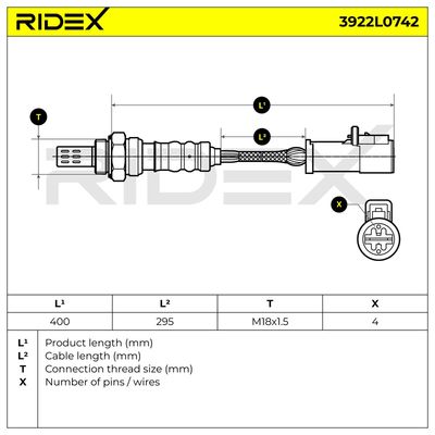 ламбда-сонда RIDEX 3922L0742