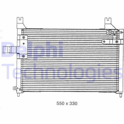 DELPHI TSP0225301 Радиатор кондиционера  для KIA PRIDE (Киа Приде)