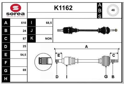 ANTRIEBSWELLE SNRA K1162