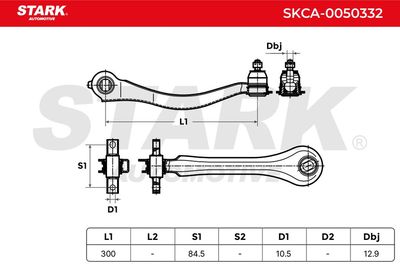 носач, окачване на колелата STARK SKCA-0050332