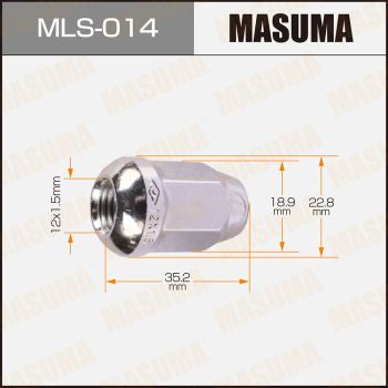 Гайка крепления колеса MASUMA MLS-014 для HONDA CAPA