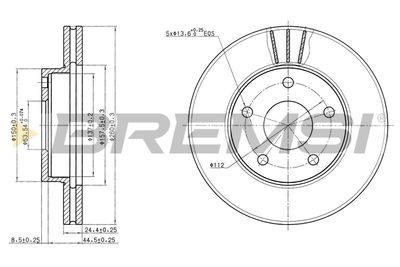 Тормозной диск BREMSI CD6180V для TVR 350