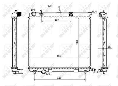 RADIATOR RACIRE MOTOR NRF 53863 4