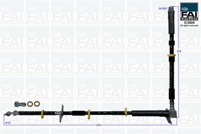 спирачен маркуч FAI AutoParts FPBH251