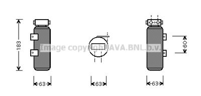 Осушитель, кондиционер AVA QUALITY COOLING RTD287 для RENAULT RAPID