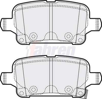 Fahren Brake Pad Set, disc brake FBP3767