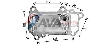 RADIATOR ULEI ULEI MOTOR AVA Clever Choice BW3622 2