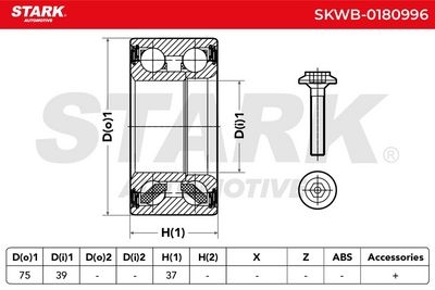комплект колесен лагер STARK SKWB-0180996