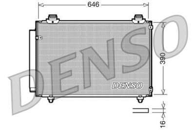 DENSO Condensor, airconditioning (DCN50035)