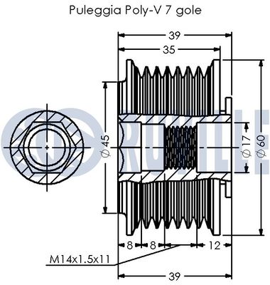 SISTEM ROATA LIBERA GENERATOR RUVILLE 542625 1
