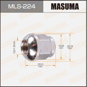 Гайка крепления колеса MASUMA MLS-224 для HONDA CAPA