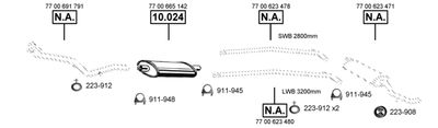 Układ wydechowy ASMET RE105500