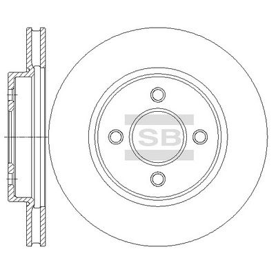 Hi-Q SD4253 Тормозные диски  для NISSAN JUKE (F15) 1.6 LPG
