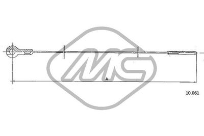 Metalcaucho Akceleratoriaus trosas