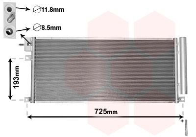 VAN WEZEL 37005634 Радиатор кондиционера  для CHEVROLET  (Шевроле Траx)
