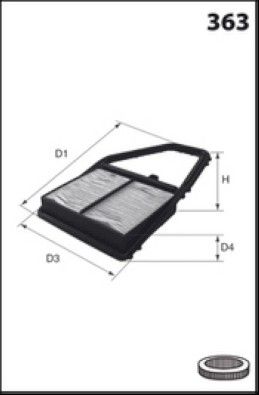 LUFTFILTER LUCAS LFAF419 1