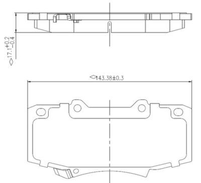 NATIONAL NP2976 Тормозные колодки и сигнализаторы для TOYOTA HILUX VII Пикап (_N1_, _N2_, _N3_) 3.0 D-4D 4WD (KUN26)