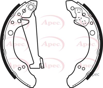 Brake Shoe Set APEC SHU480