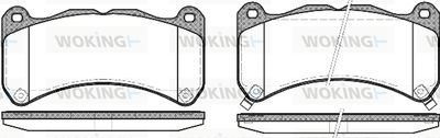 WOKING P10923.12 Тормозные колодки и сигнализаторы  для LEXUS IS II (_E2_) IS F (USE20)