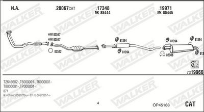 ABGASANLAGE WALKER OP45188