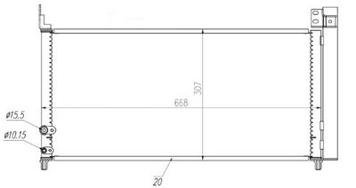 Condensator, climatizare MTR 13054758