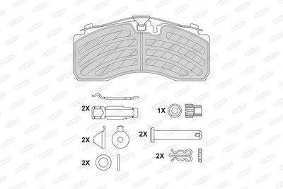 Remblokken set Achter KNORR SK7