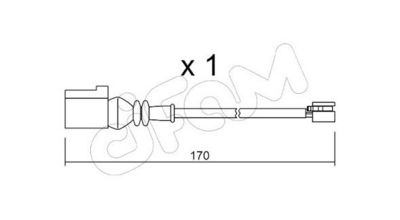 SENZOR DE AVERTIZARE UZURA PLACUTE DE FRANA