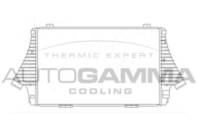 Интеркулер AUTOGAMMA 104408 для FIAT CROMA