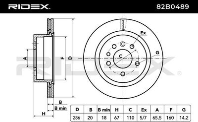 спирачен диск RIDEX
