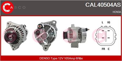 CASCO CAL40504AS Генератор  для HONDA S2000 (Хонда С2000)