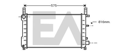 EACLIMA 31R22054 Радиатор охлаждения двигателя EACLIMA для FORD FIESTA Автофургон / микроавтобус (F3L, F5L)