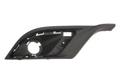 Voorbumper afdekking Voor Rechts (met mistlampgaten, plastic, zwart) past: DODGE DURANGO III 01.14-12.17