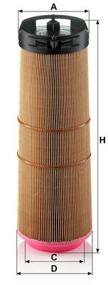 Luchtfilter (Patroon) past: MERCEDES C T-MODEL (S204), C (W204) 2.1D/2.2D 01.07-08.14